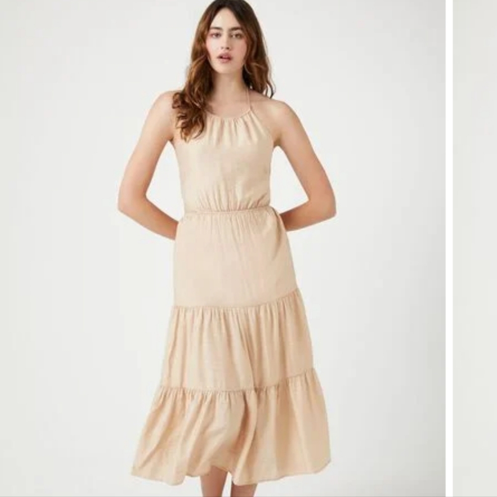 Forever21 Tiered Halter Midi Dress